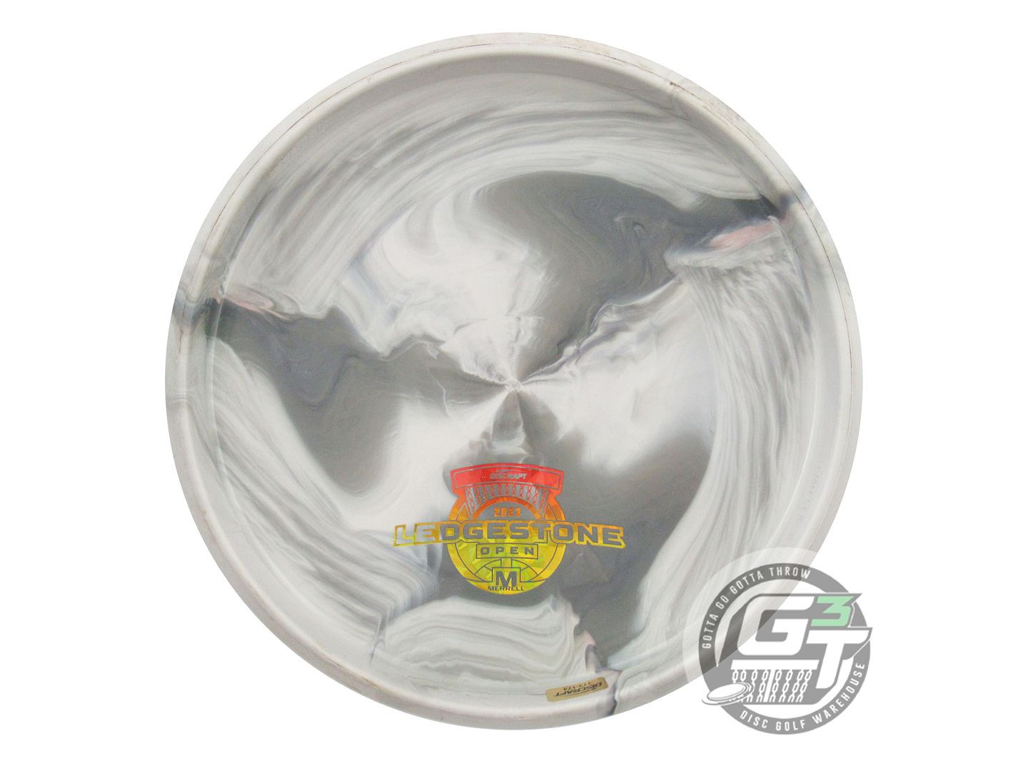 USED Discraft [LEDGESTONE] ESP Challenger 174g Gray-White Putter Golf Disc