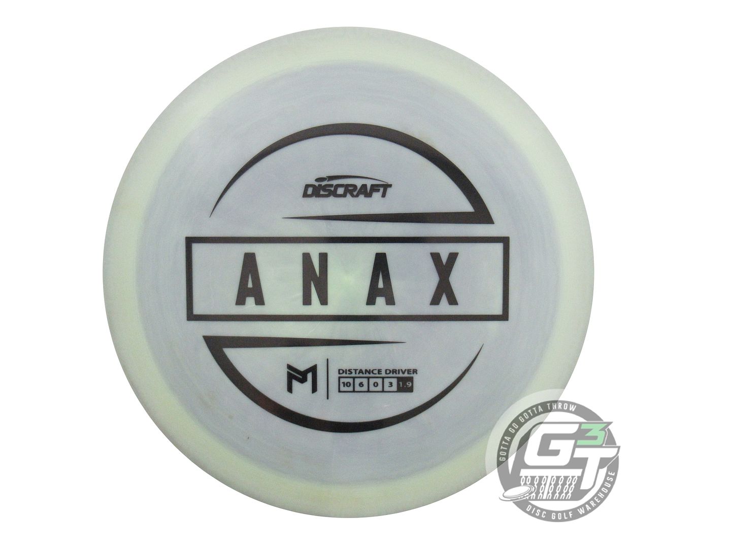 USED Discraft [McBETH] ESP Anax 180g Sage-Gray Black Stamp Driver Golf Disc