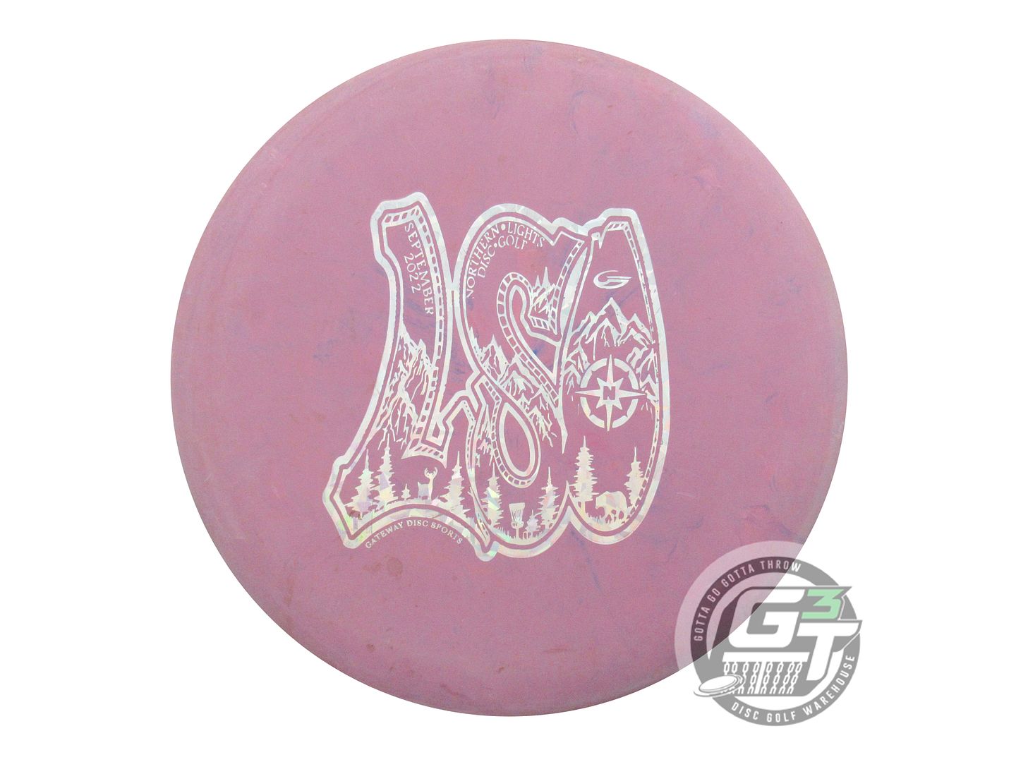 USED Gateway [LSO] SureGrip SS Voodoo 174g Lilac Silver Shatter Foil Putter Disc