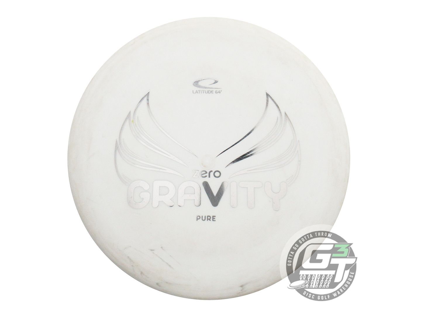 USED Latitude 64 Zero Gravity Pure 130g White Silver Foil Putter Golf Disc