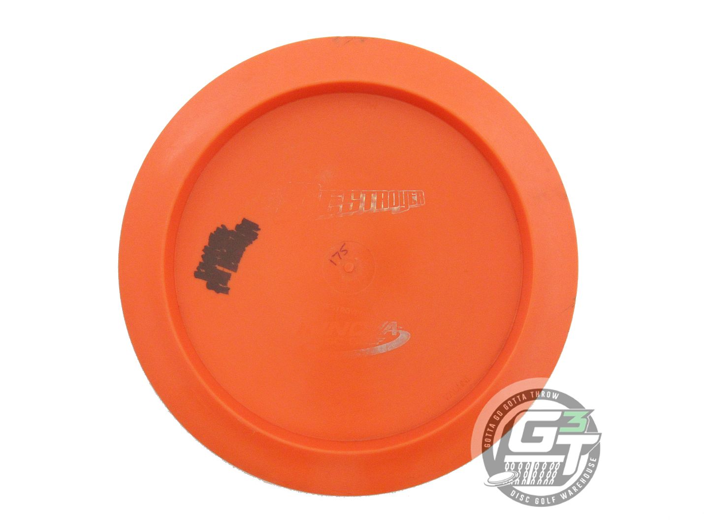 USED Innova Backstamp Star Destroyer 175g Orange Prism Foil Driver Golf Disc