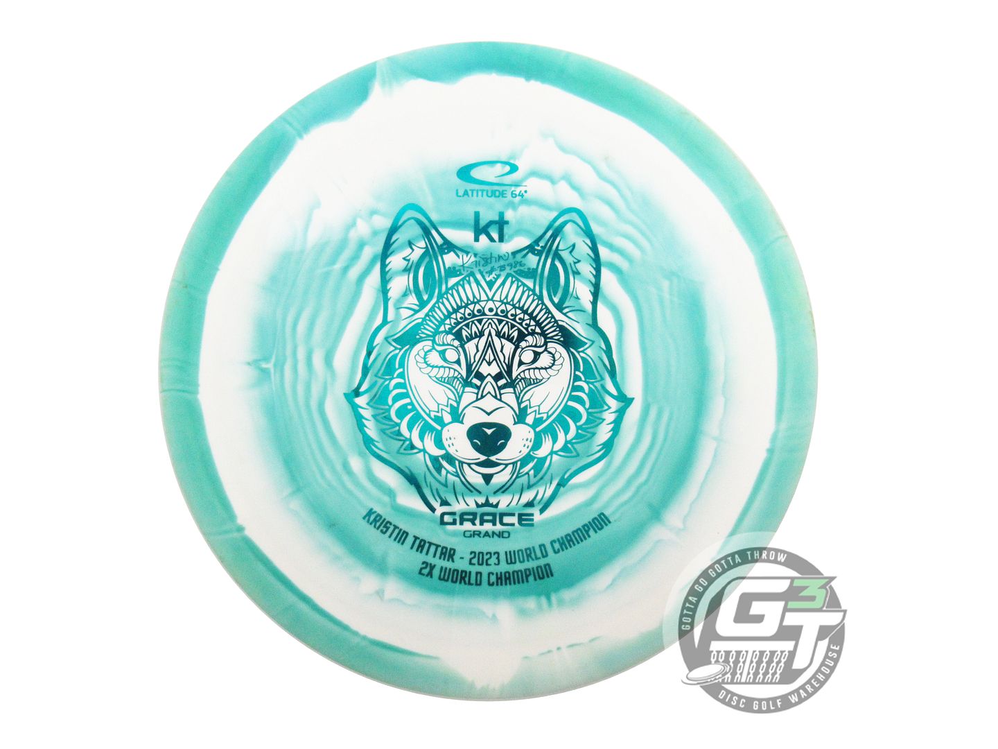 USED Latitude 64 [TATTAR] Royal Grand Orbit Grace 175g Green-White Driver Disc