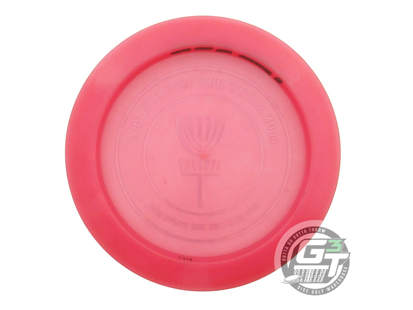 USED Discraft Z Nuke 174g Pink Flag Foil Distance Driver Golf Disc