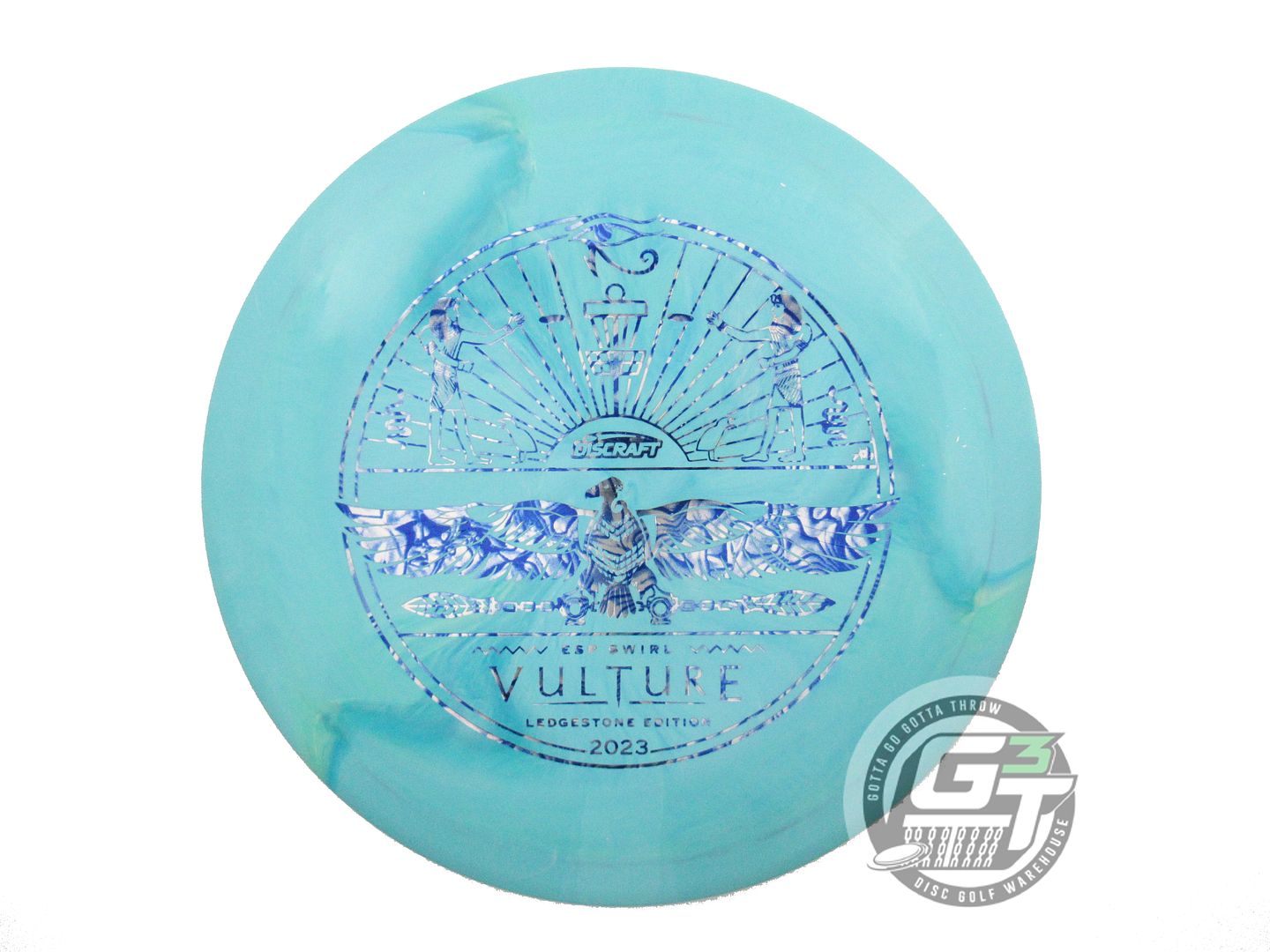 NOS Discraft [LEDGESTONE] ESP Swirl Vulture 177g Teal-Seafoam Driver Golf Disc