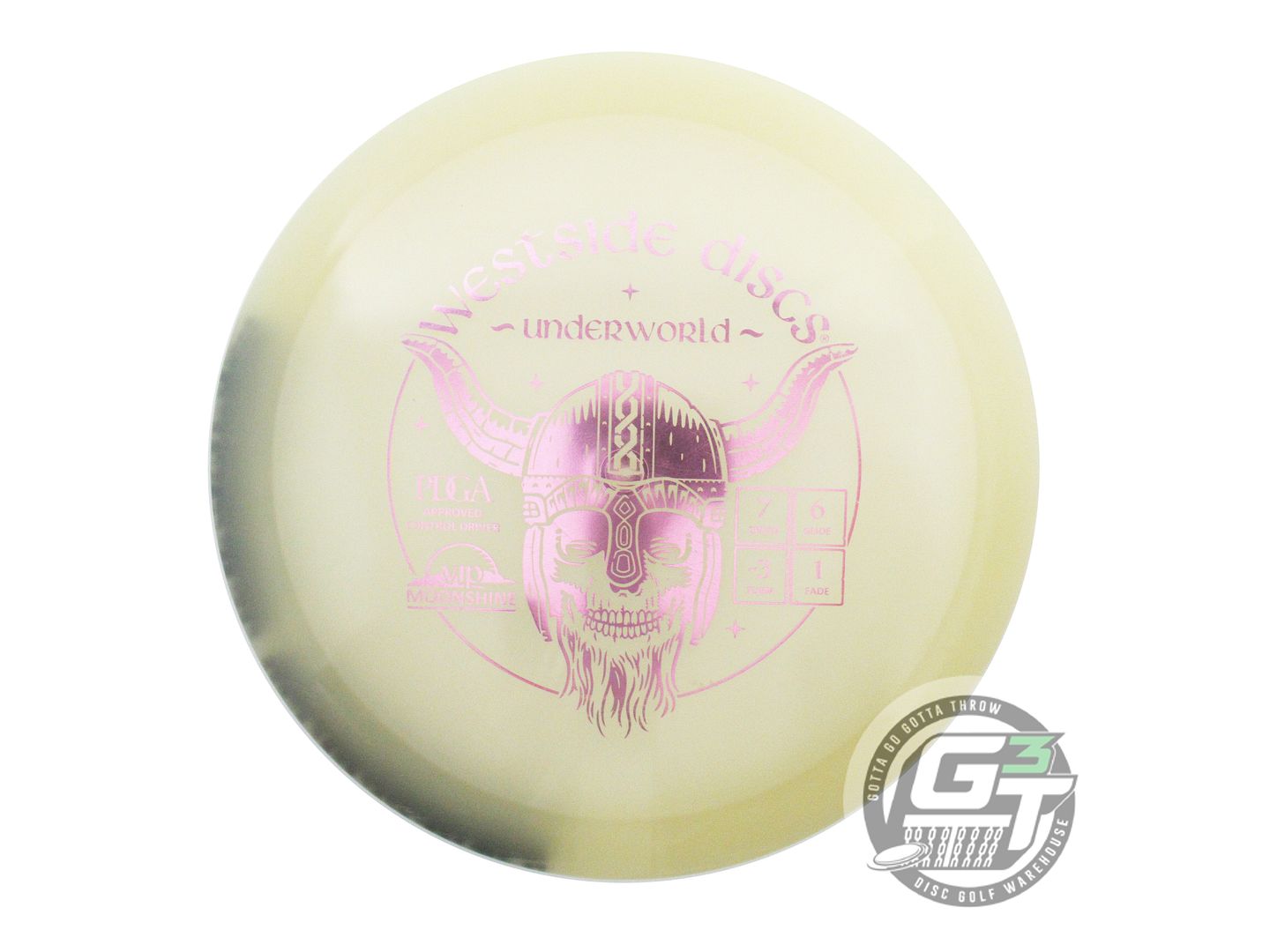 USED Westside Discs VIP Moonshine Underworld 176g Pink Foil Fairway Driver Disc