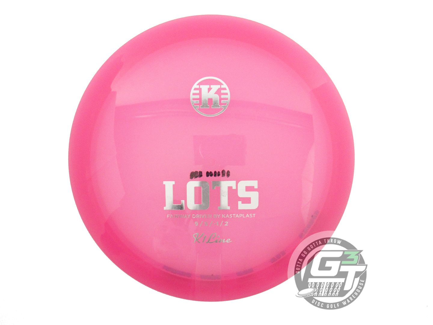 USED Kastaplast K1 Lots 173g Pink Silver Foil Fairway Driver Golf Disc