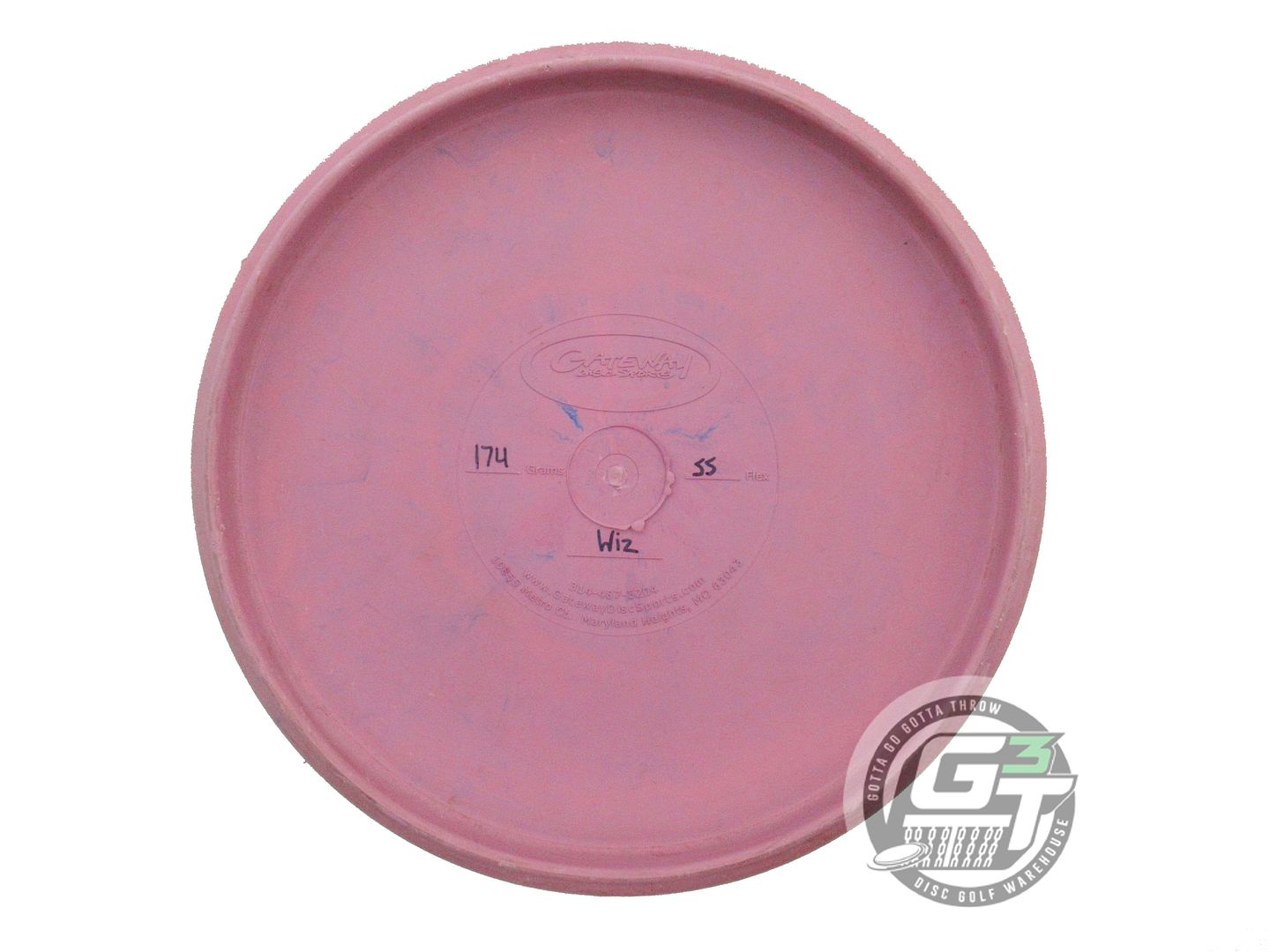 USED Gateway [LSO] SureGrip SS Voodoo 174g Lilac Silver Shatter Foil Putter Disc