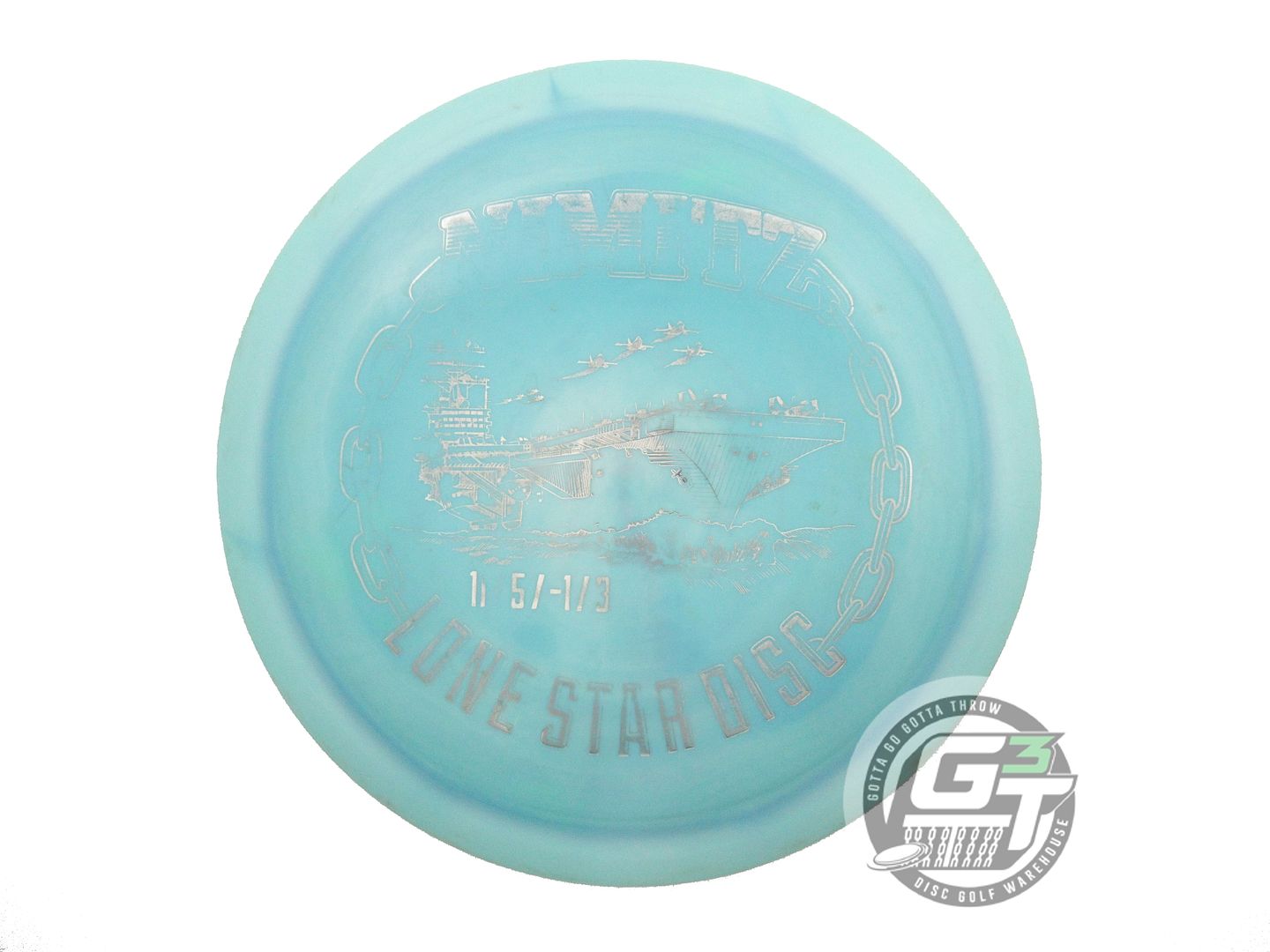 USED Lone Star [ARTIST] Alpha Nimitz 166g Teal Silver Foil Distance Driver Disc