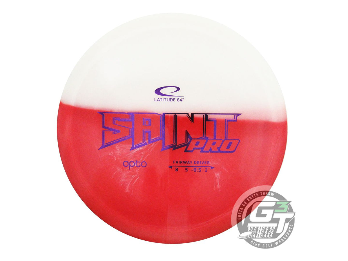 NOS Latitude 64 Opto Saint Pro 170g White SPLIT DYED Fairway Driver Golf Disc