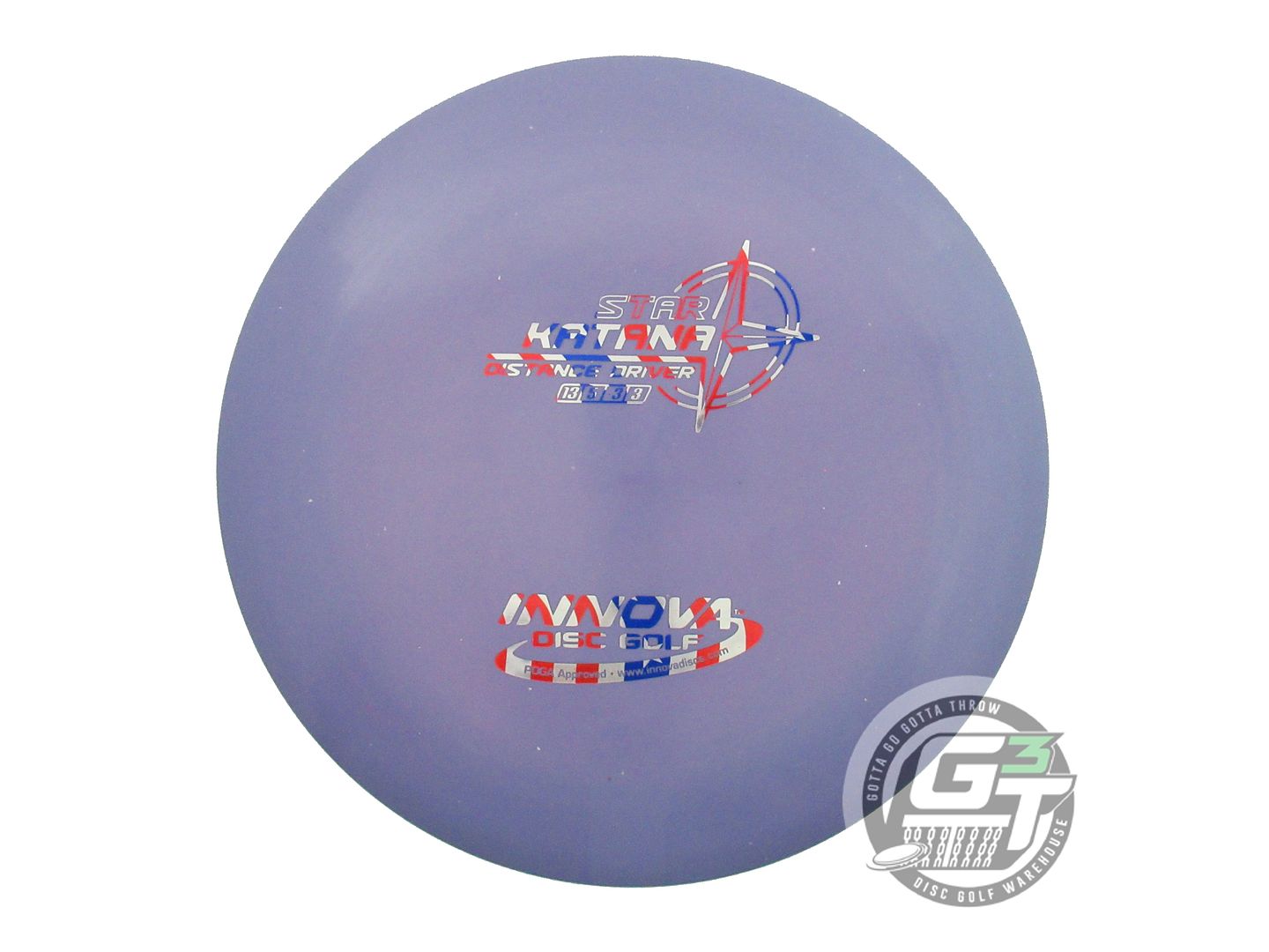 USED Innova Star Katana 175g Purple Flag Foil Distance Driver Golf Disc