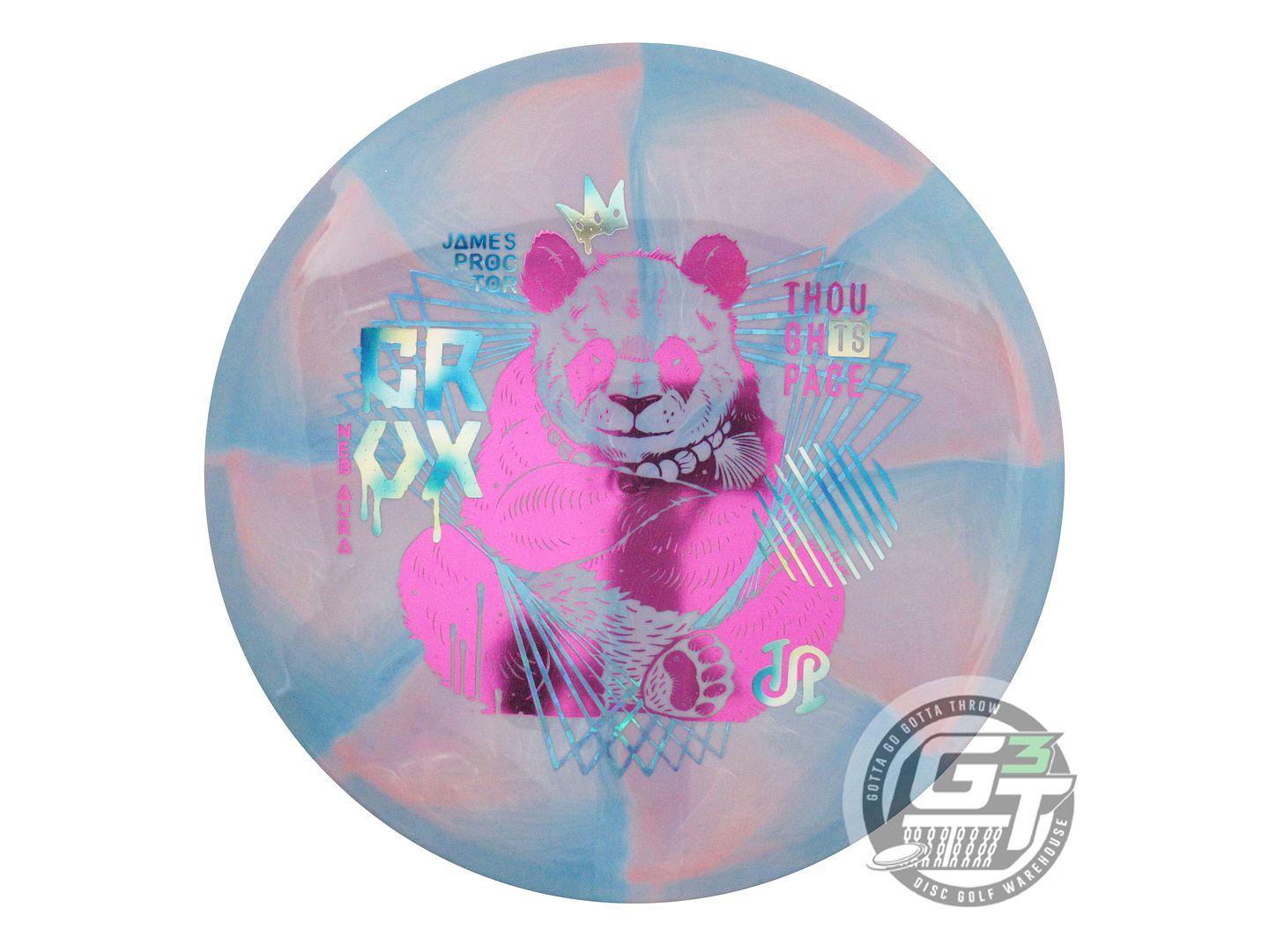 USED Thought Space [PROCTOR] Nebula Aura Crux 172g Blue-Pink Midrange Golf Disc