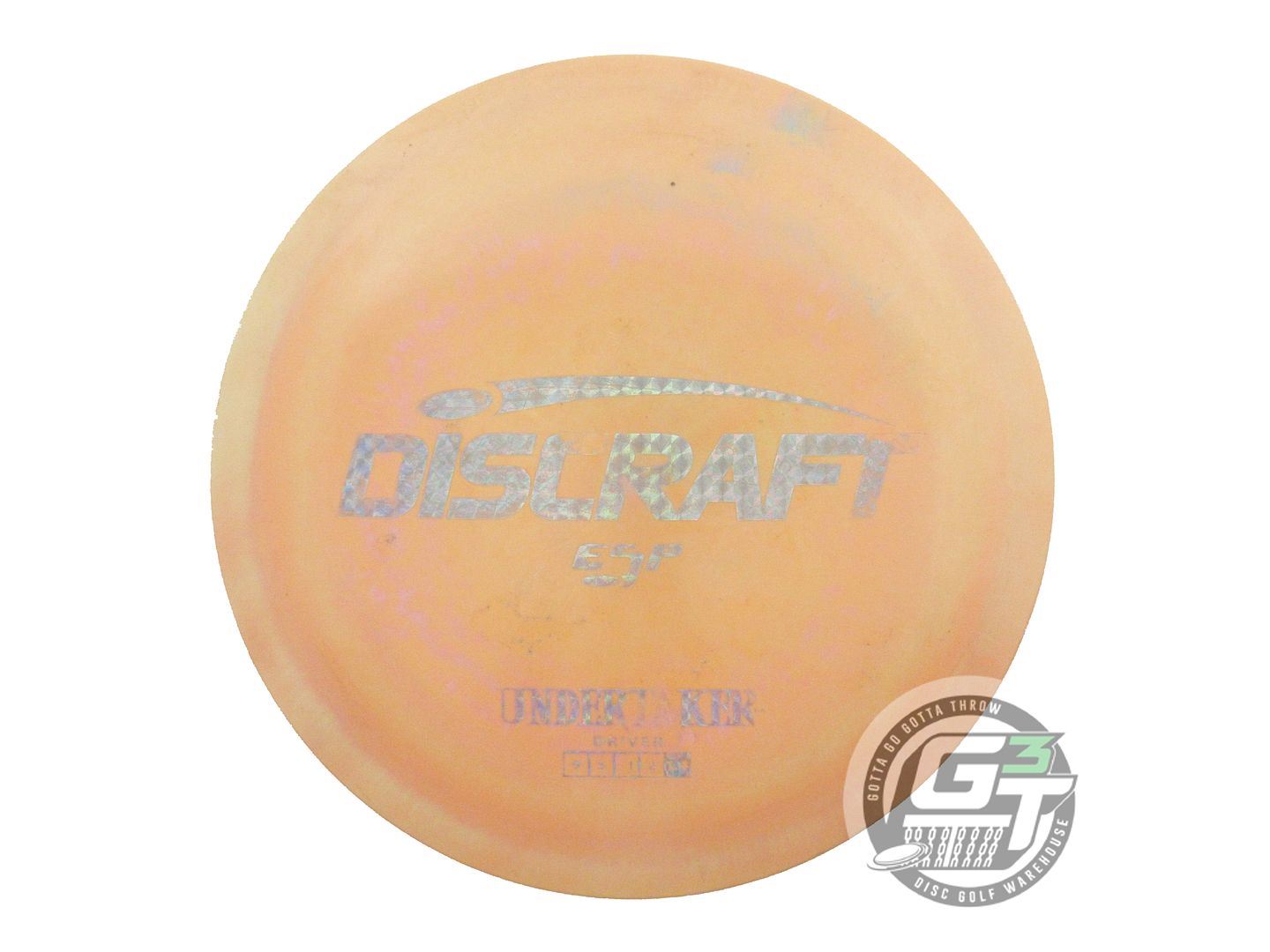 USED Discraft ESP Undertaker 173g Orange-Pink Prism Foil Distance Driver Disc