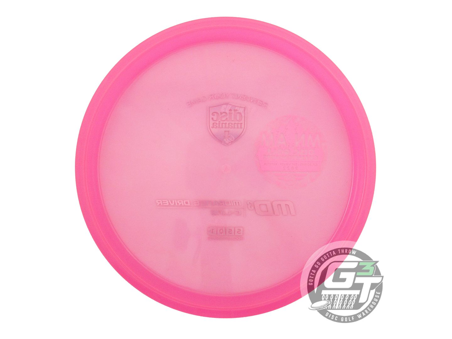 USED DiscMania [MN AMDGC] C-Line MD3 180g Pink Red Foil Midrange Golf Disc