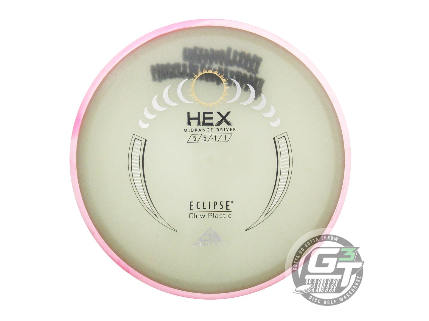 USED Axiom Discs Eclipse Proton Hex 176g Pink Rim Midrange Golf Disc