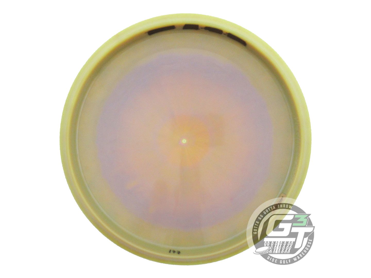 USED Discraft ESP Swarm 177g Yellow-Lilac Snowflake Foil Midrange Golf Disc