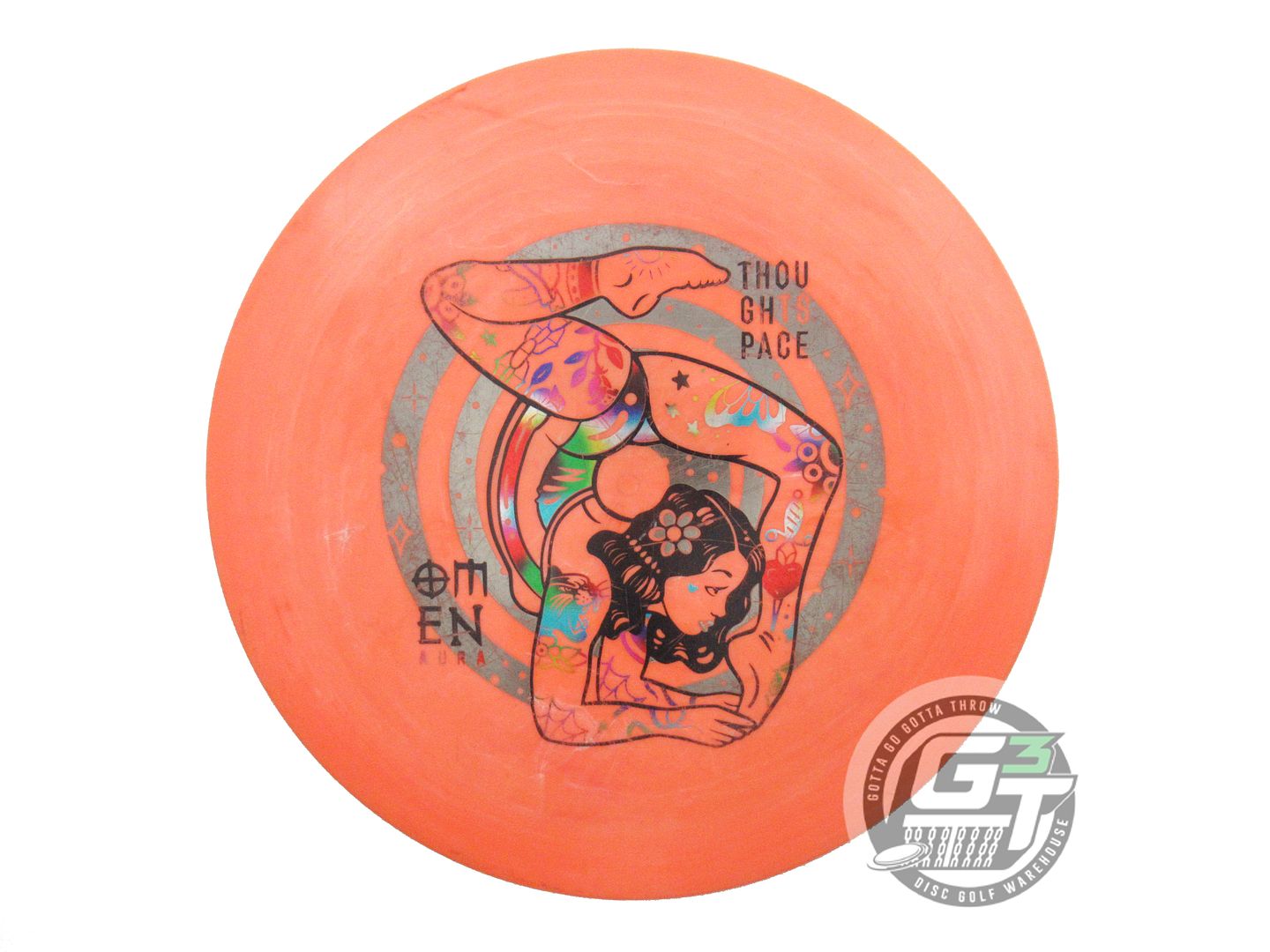 USED Thought Space Aura Omen 169g Orange Fairway Driver Golf Disc