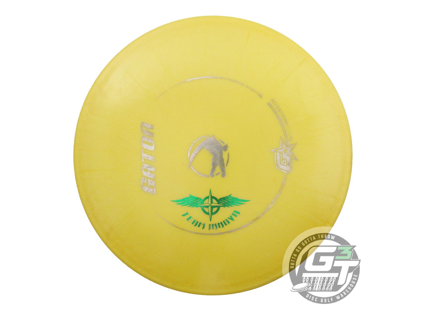 USED TEAM Innova [LE] GStar Gator 177g Yellow Silver Foil Midrange Golf Disc