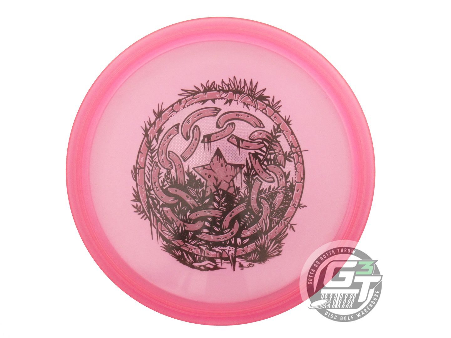 USED Westside Discs DESOLATE SHIELD Elasto Warship 176g Pink Midrange Golf Disc