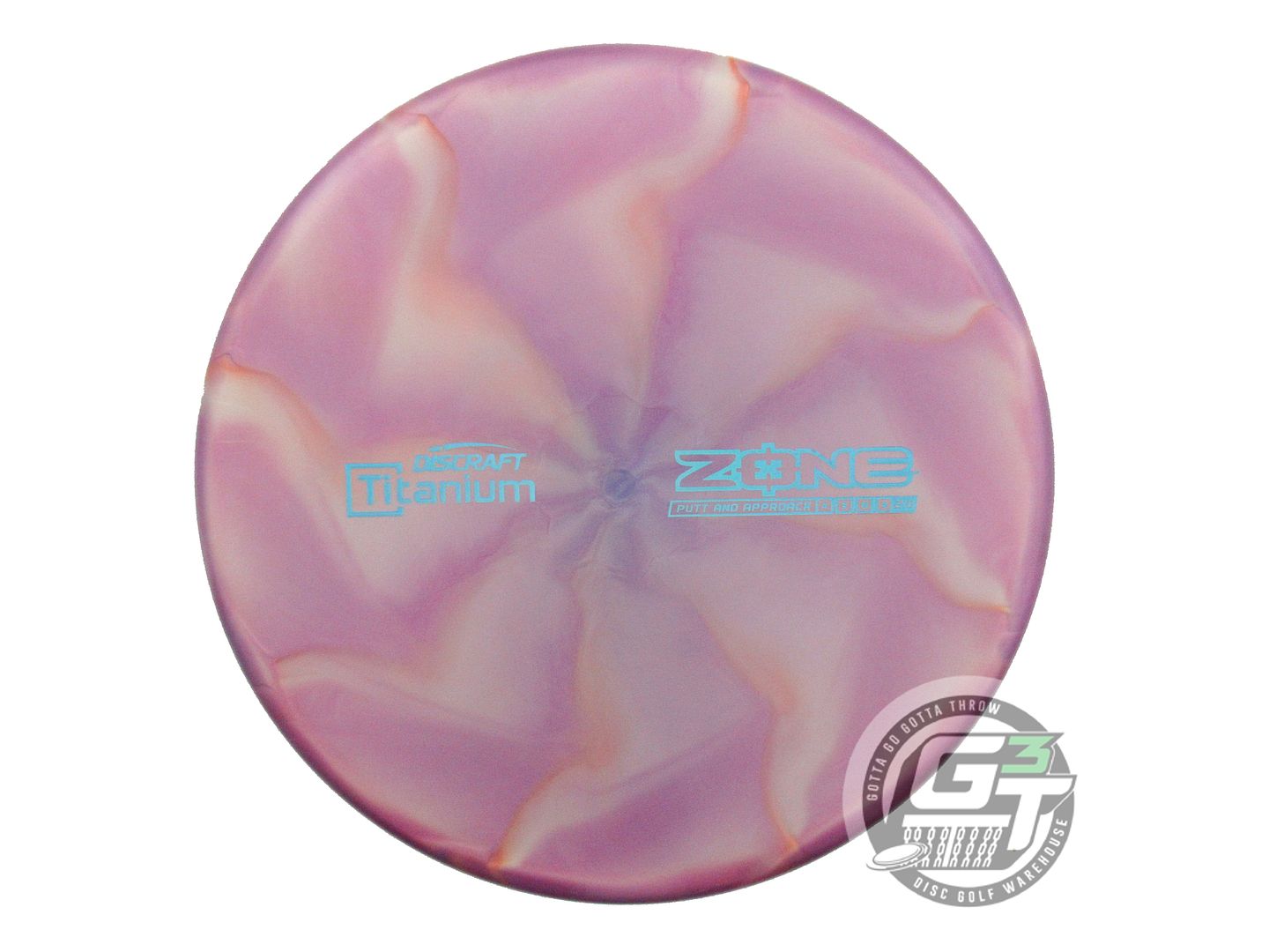 NOS Discraft Titanium Zone 175g Purple-Orange Putter Golf Disc