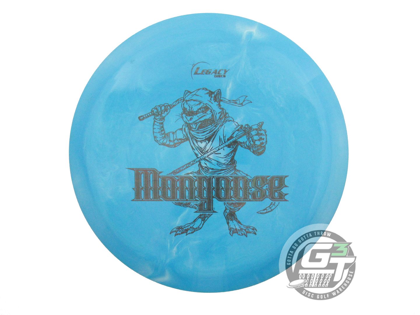 USED Legacy Discs Swirly Icon Mongoose 167g Teal Black Foil Fairway Driver Disc