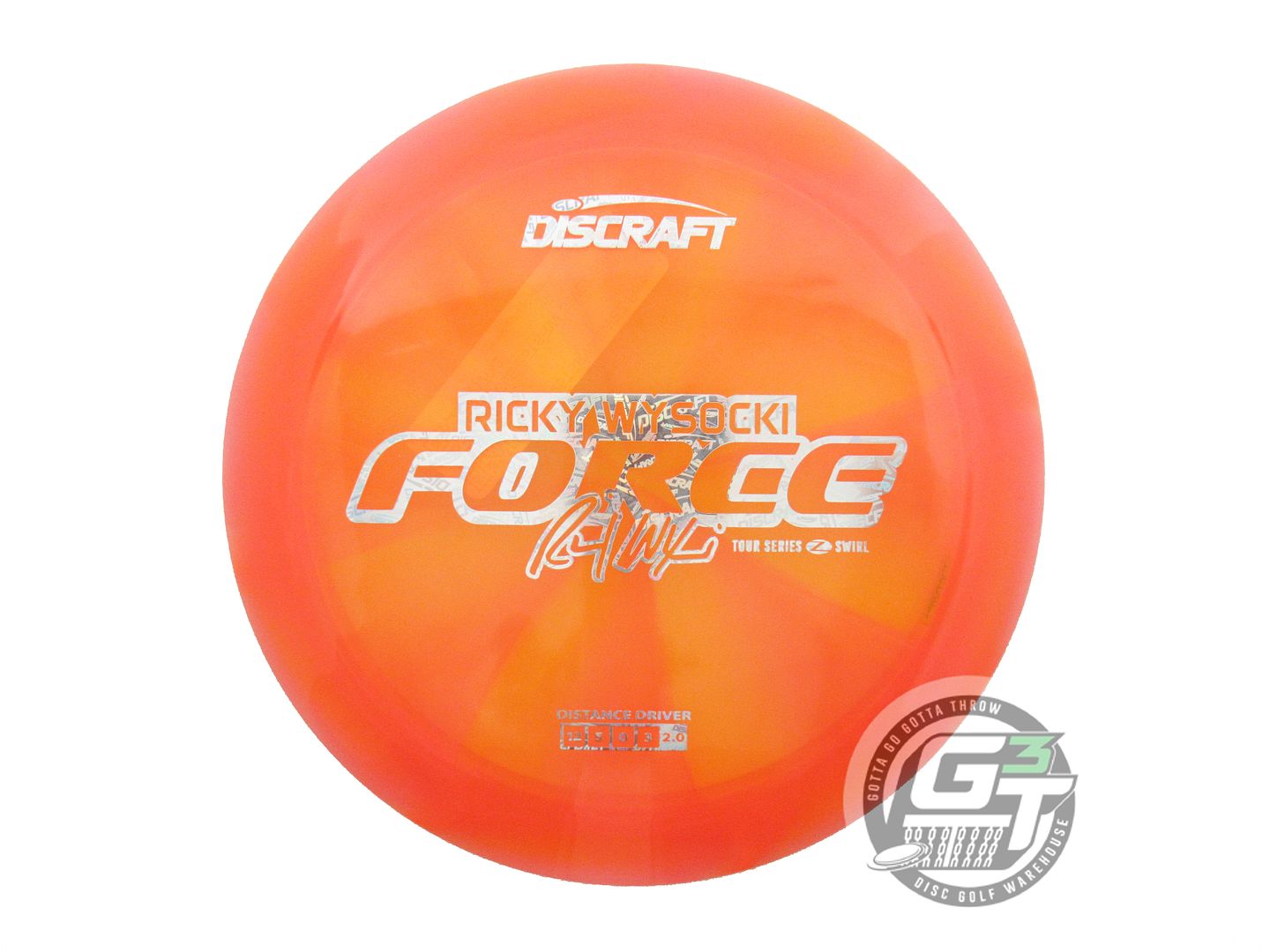 Discraft Limited Edition 2025 Tour Series Ricky Wysocki Swirl Elite Z Force Distance Driver Golf Disc (Individually Listed)
