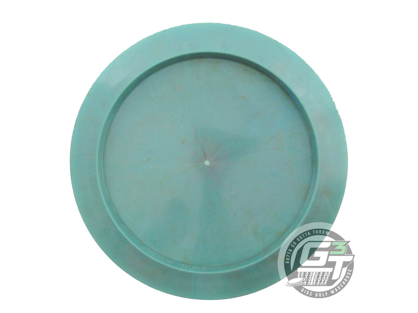 USED Discraft [PIERCE] ESP Nuke 174g Green-Aqua Silver Glitter Driver Golf Disc