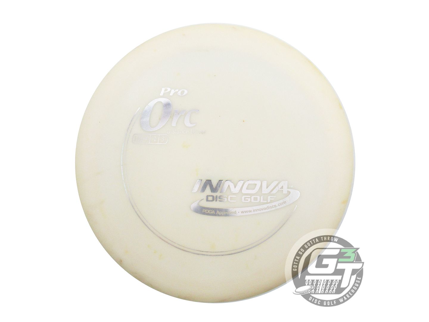 USED Innova Pro Orc 167g White Silver Foil Distance Driver Golf Disc