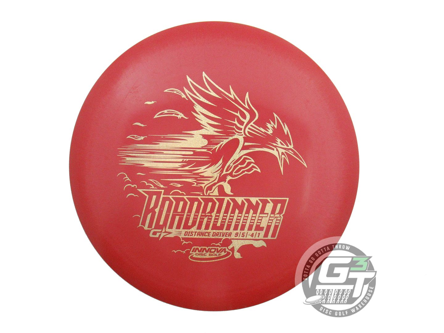 USED Innova GStar Roadrunner 172g Maroon Gold Glitter Foil Distance Driver Disc