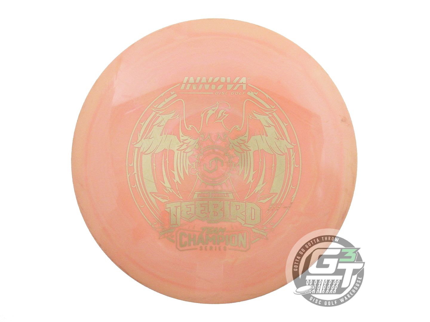 USED Innova [MAKELA] Swirl Star Teebird 175g Peach Gold Foil Driver Golf Disc
