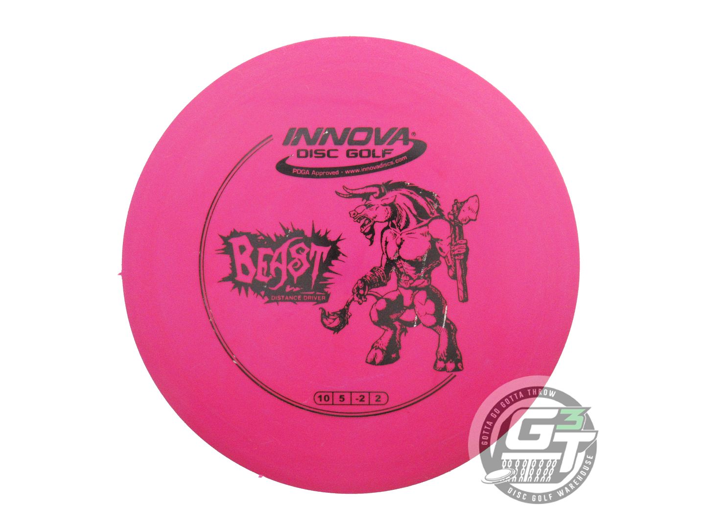 USED Innova DX Beast 164g Hot Pink Black Stamp Distance Driver Golf Disc