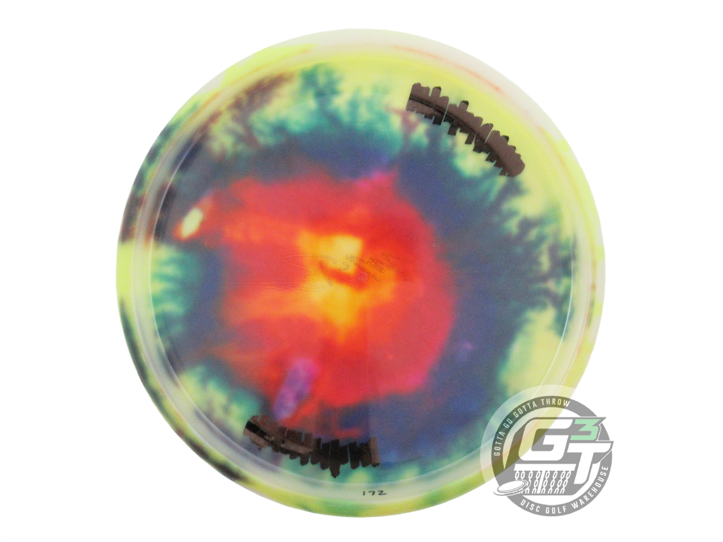 USED Discraft [McBETH] FlyDye Z Luna 172g Yellow Burst Putter Golf Disc
