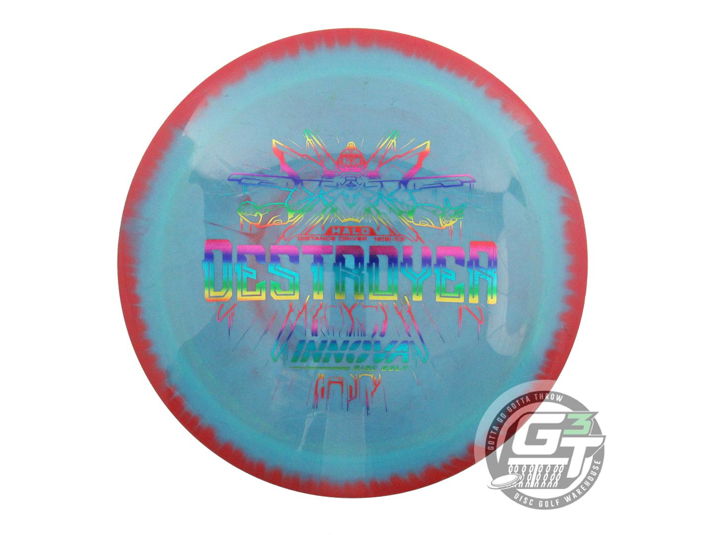 USED Innova Halo Star Destroyer 171g Red-Teal Distance Driver Golf Disc