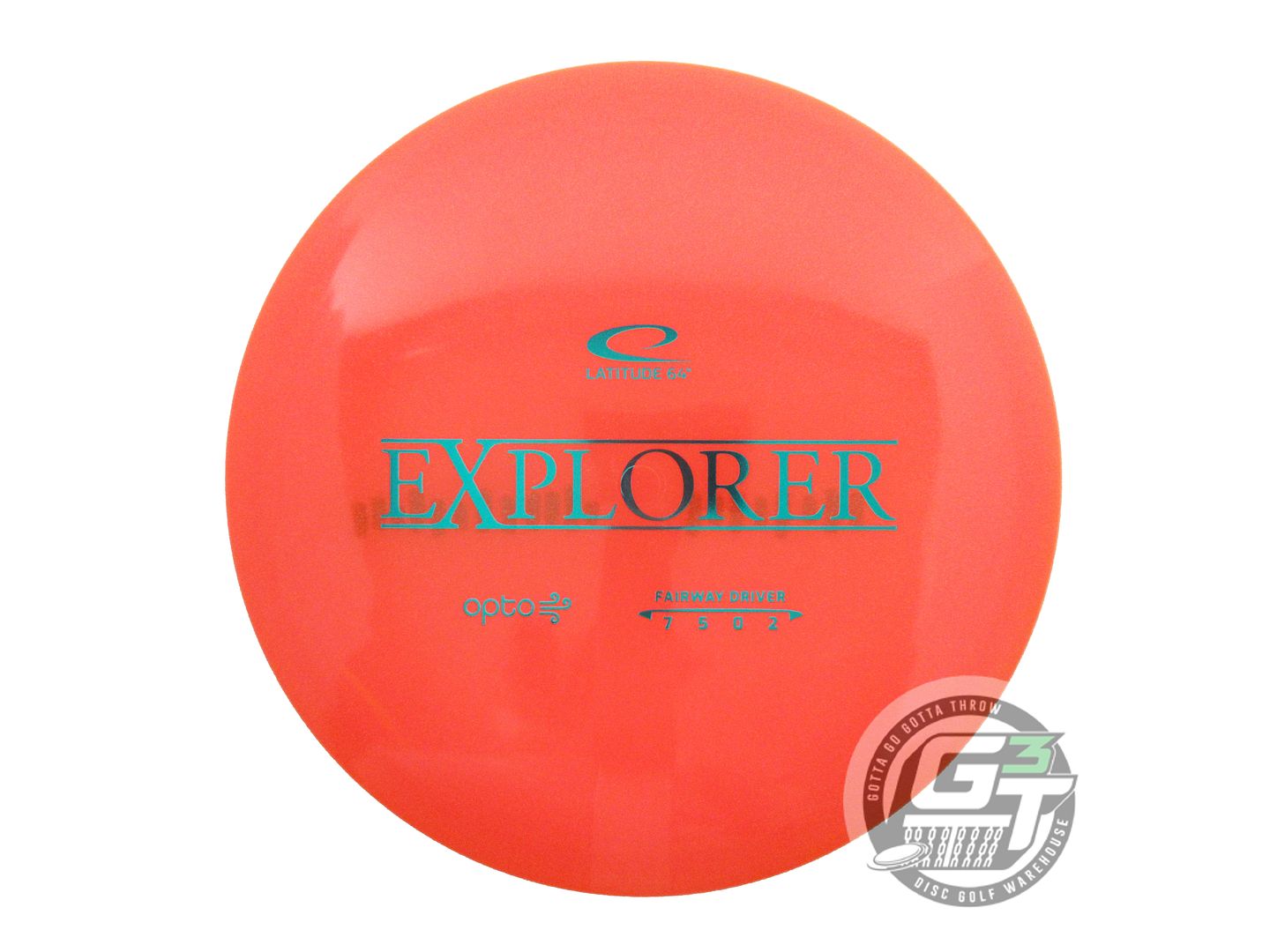 USED Latitude 64 Opto AIR Explorer 164g Orange Teal Foil Distance Driver Disc