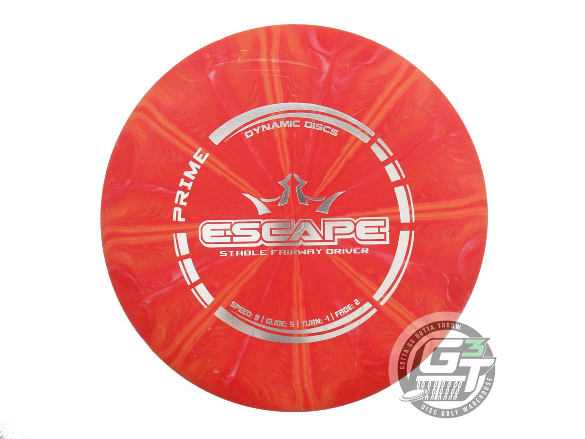 USED Dynamic Discs Prime Burst Escape 175g Red-Orange Fairway Driver Golf Disc