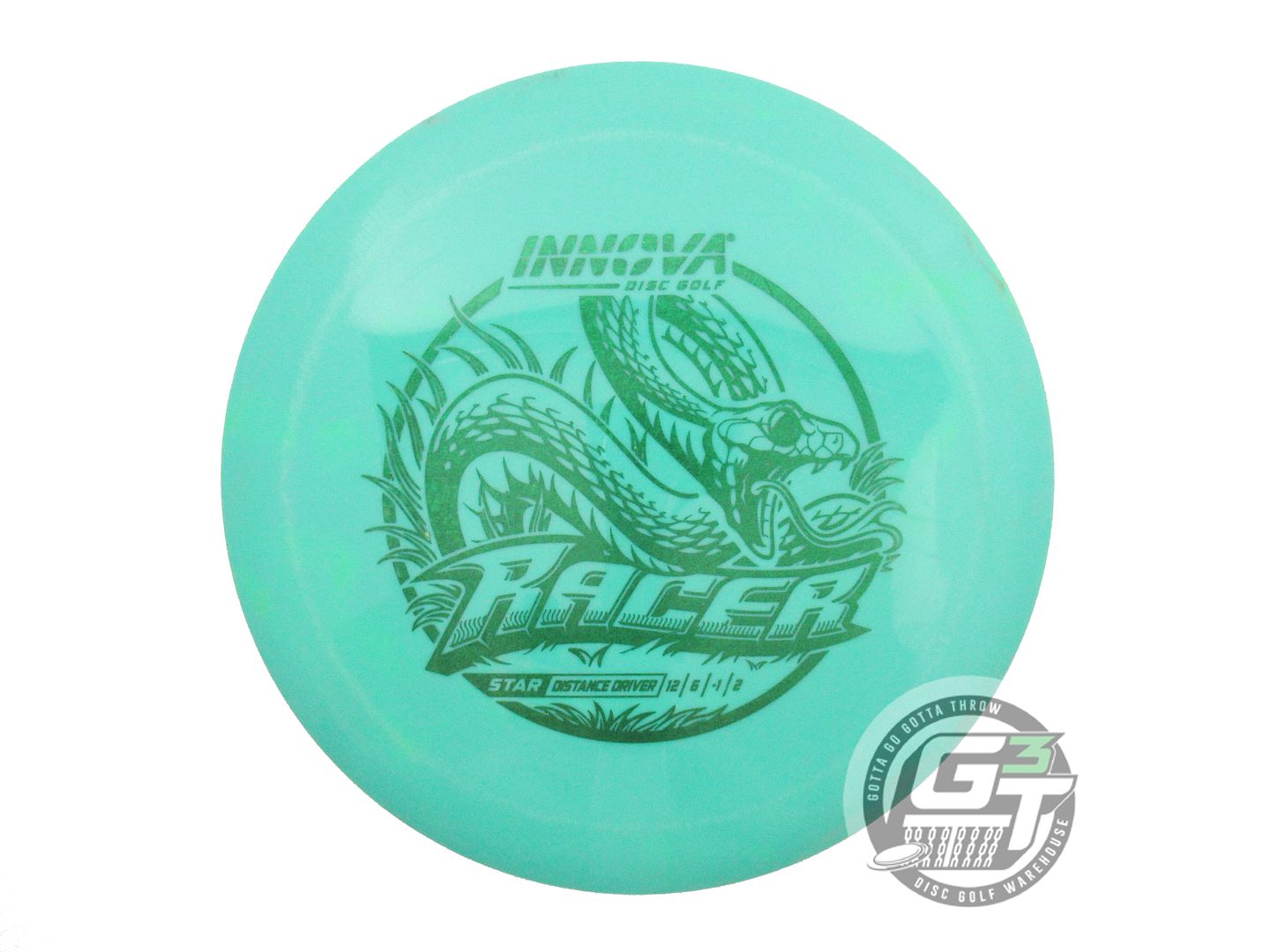 USED Innova Star Racer 175g Seafoam Green Shatter Foil Distance Driver Golf Disc
