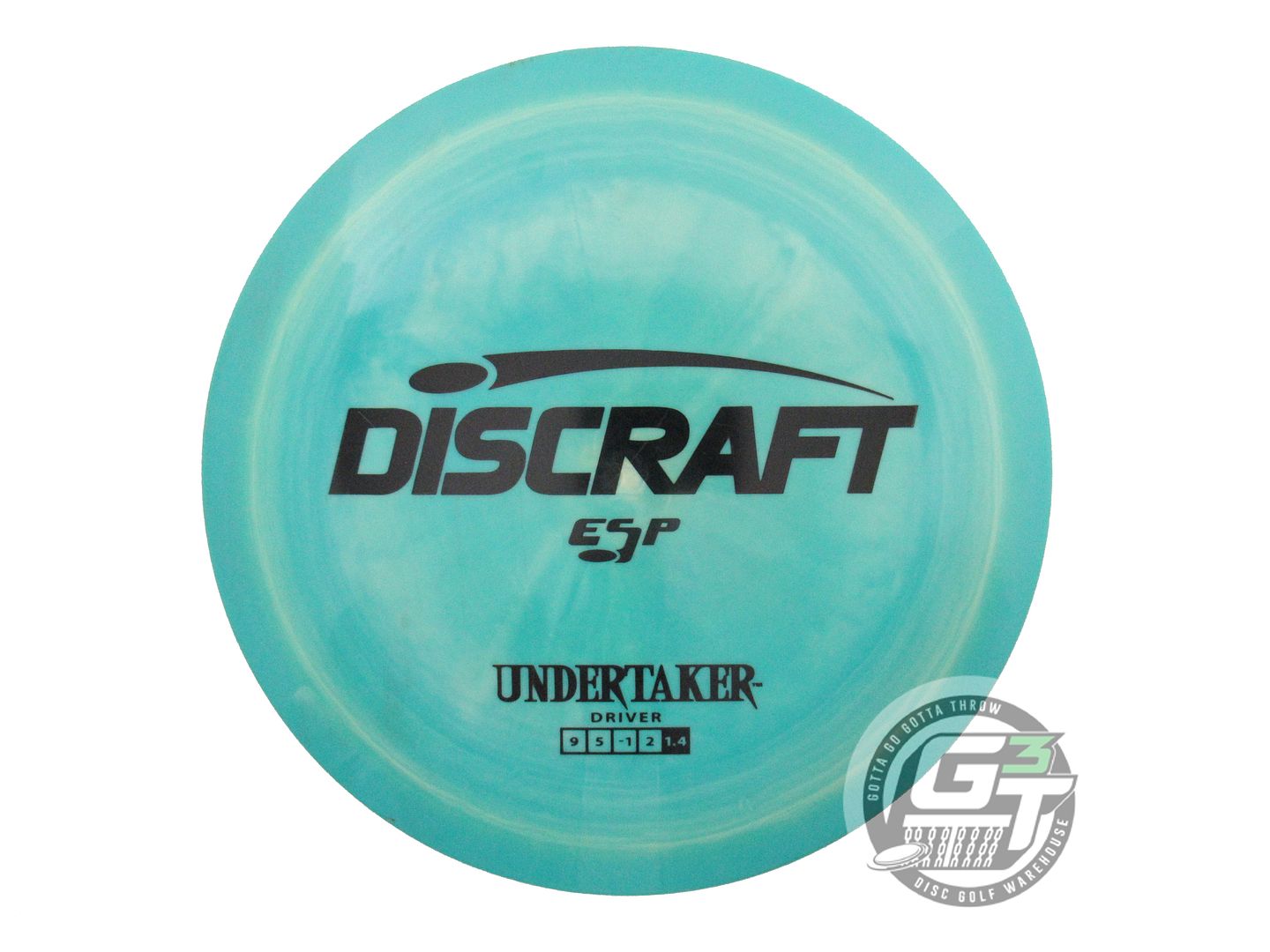 USED Discraft ESP Undertaker 174g Green-Peach Black Stamp Distance Driver Disc