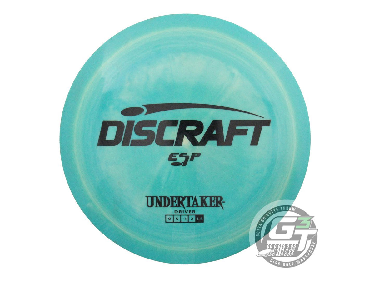 USED Discraft ESP Undertaker 174g Green-Peach Black Stamp Distance Driver Disc