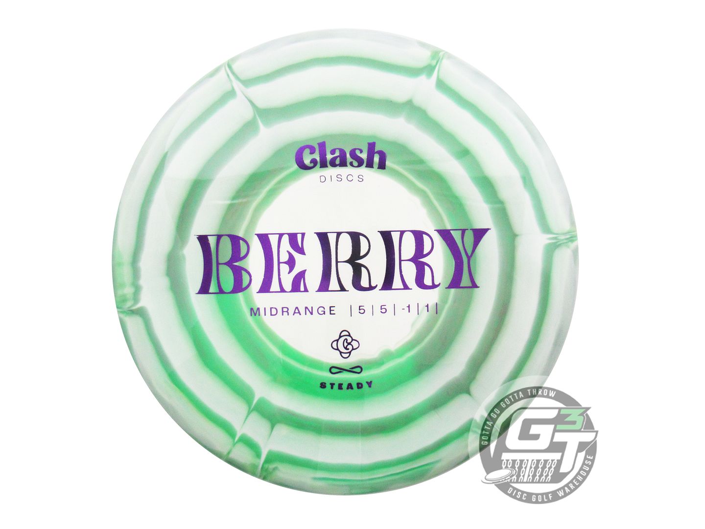 Clash Steady Ring Berry Midrange Golf Disc (Individually Listed)
