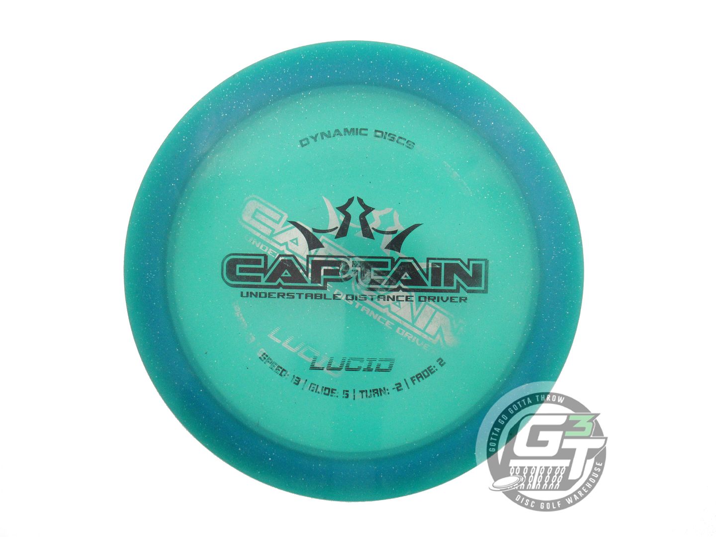 USED Dynamic Discs X-OUT Lucid Captain 171g Teal Distance Driver Golf Disc