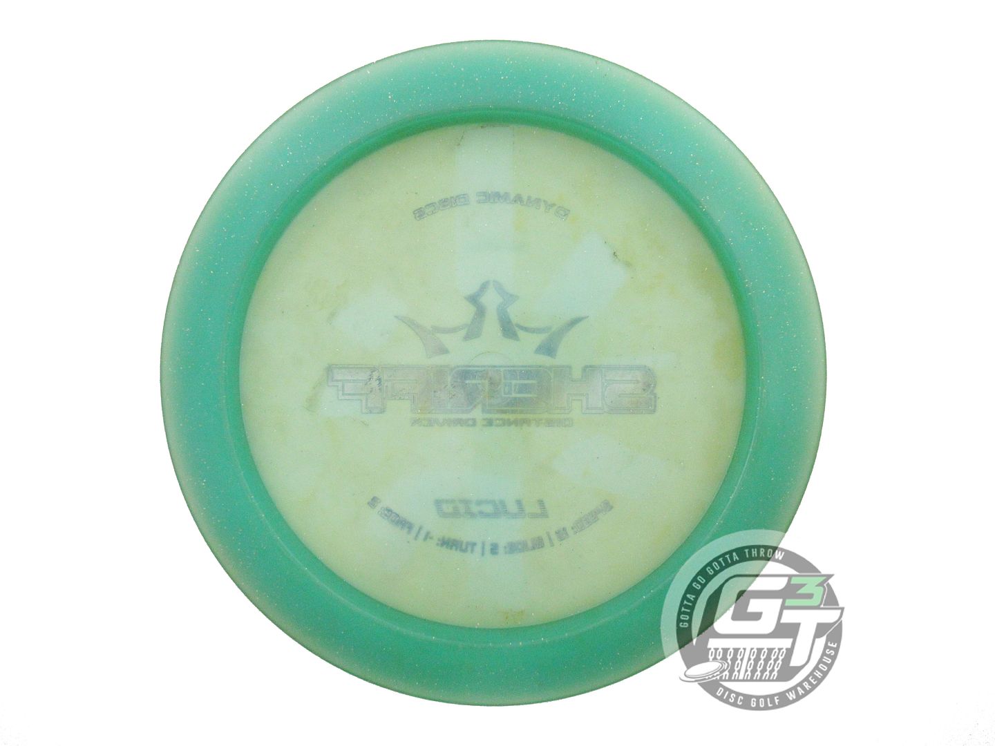 USED Dynamic Discs Lucid Sheriff 171g Green Blue Foil Distance Driver Golf Disc