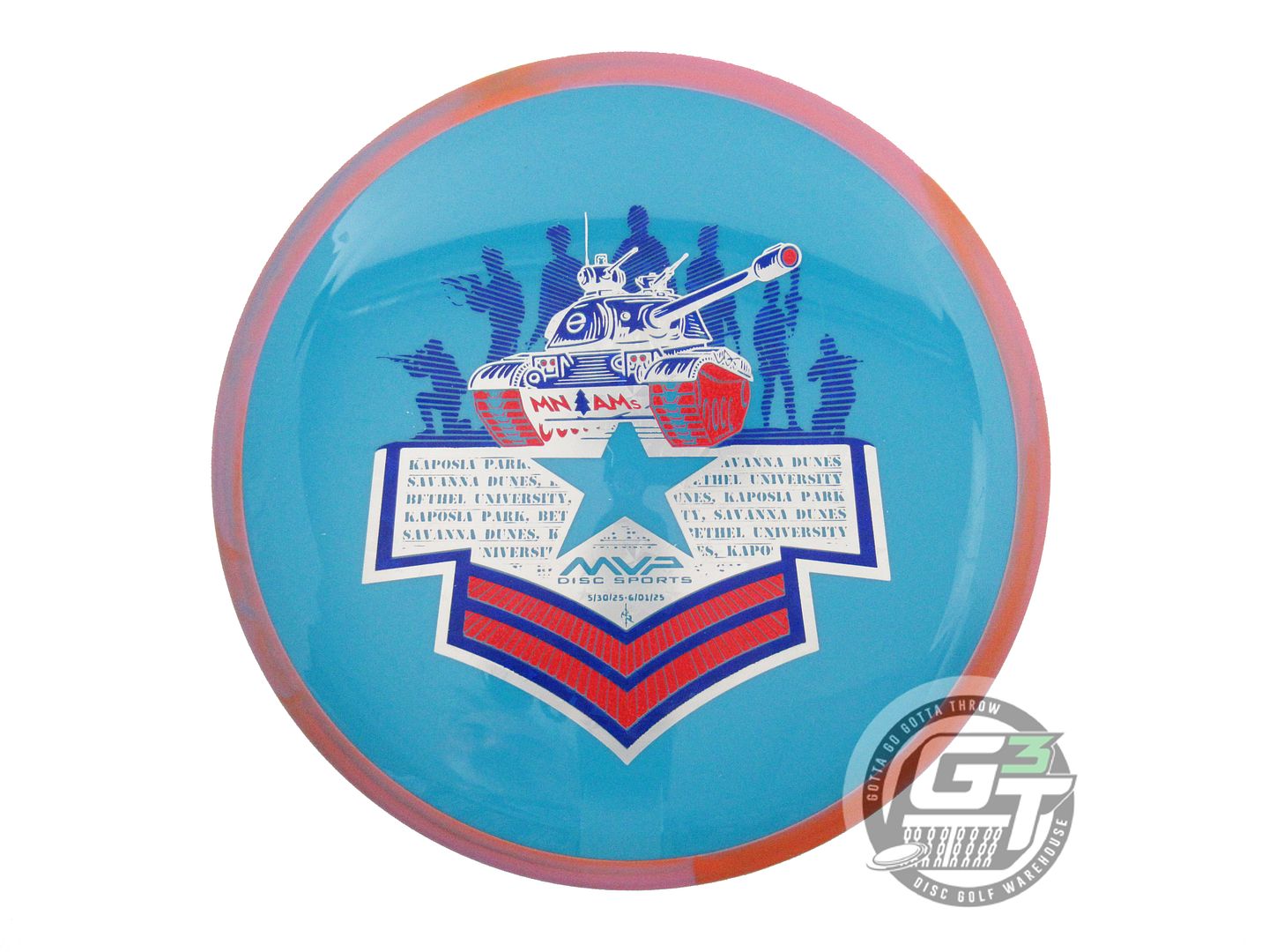 USED Axiom Discs [MN AMs] Neutron Virus 172g Teal Orange Rim Driver Golf Disc