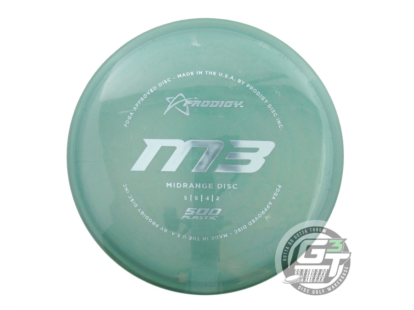 USED Prodigy Discs 500 M3 180g Green Silver Foil Midrange Golf Disc