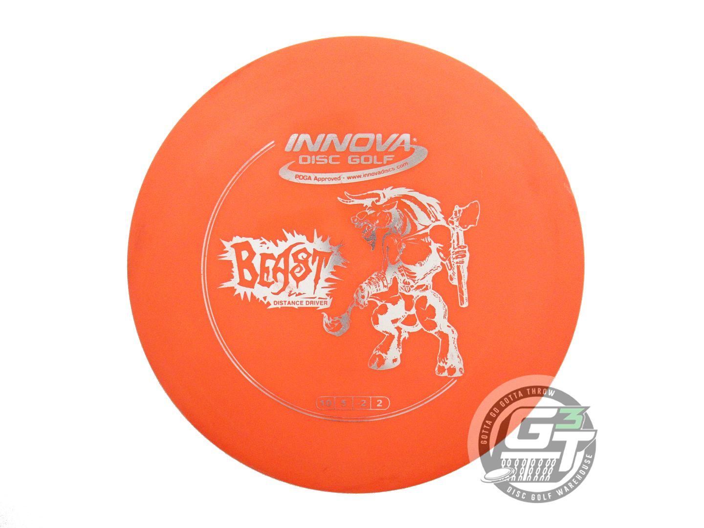 USED Innova DX Beast 161g Orange Silver Foil Distance Driver Golf Disc