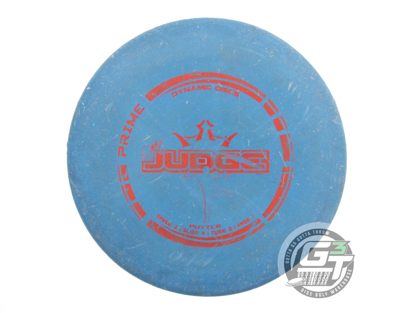 USED Dynamic Discs Prime EMAC Judge 174g Blue Red Foil Putter Golf Disc