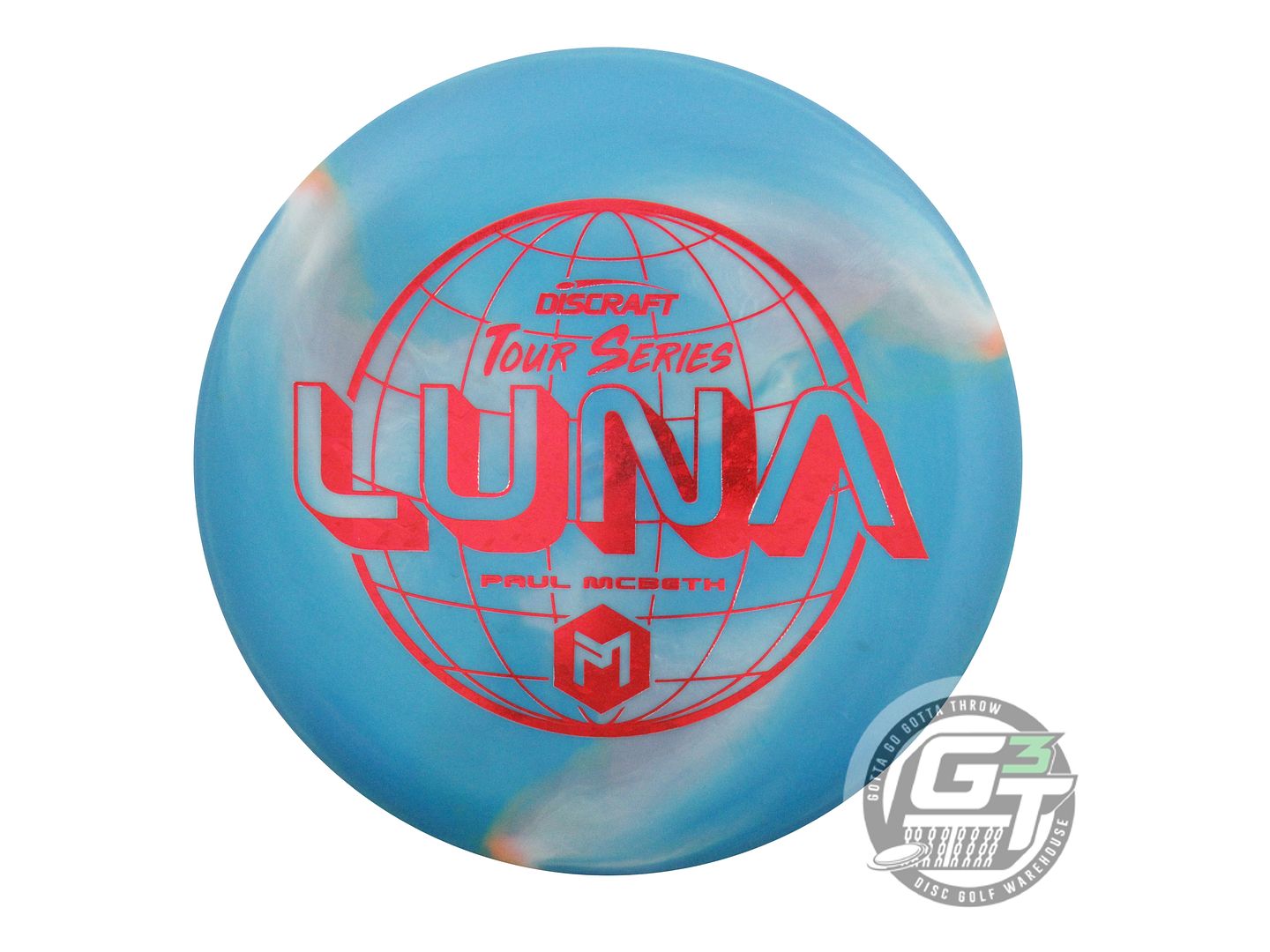 USED Discraft [McBETH] ESP Swirl Luna 174g Blue-Orange Putter Golf Disc