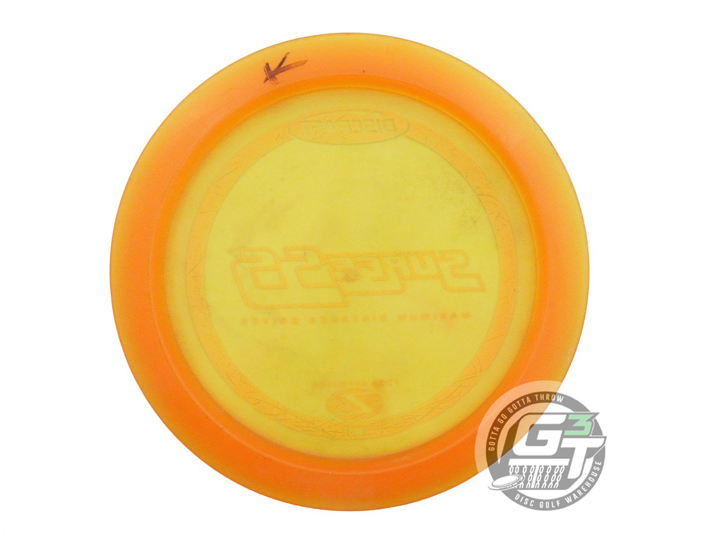 USED Discraft Z Surge SS 175g Orange White Stamp PFN Distance Driver Golf Disc