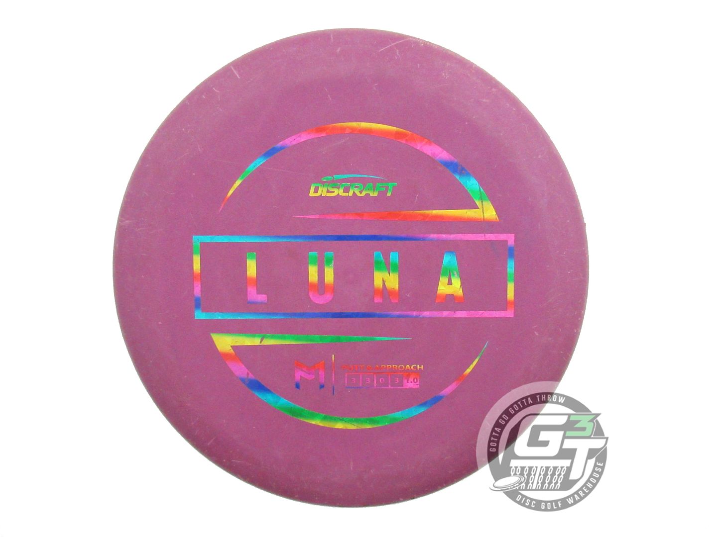 USED Discraft [McBETH] Jawbreaker Luna 175g Purple Putter Golf Disc