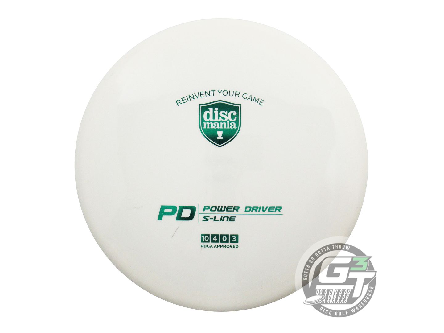USED DiscMania S-Line PD 173g White Green Foil Distance Driver Golf Disc