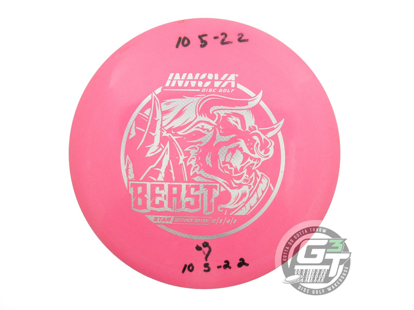 USED Innova Star Beast 164g Pink Silver Weave Foil Distance Driver Golf Disc