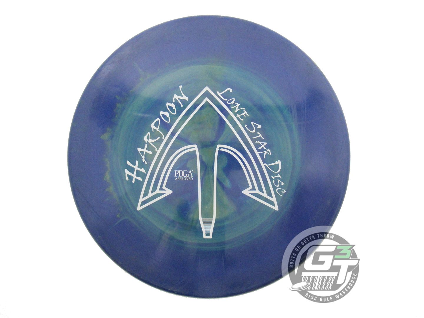 USED Lone Star [ARTIST] Alpha Harpoon 174g Blue-Olive White Stamp Midrange Disc